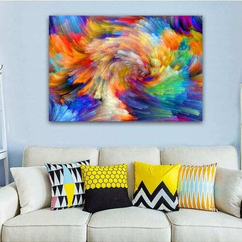 GOODECOR Home Decoration Colorful Abstract Painting Posters and Prints Canvas Wall Art Pictures for Living Room nordic