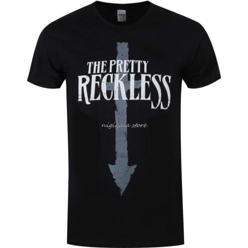 Jzecco New MenS Funny The Pretty Reckless Design T Shirt Hipster Tops Customize Printed Short Sleeve Tees
