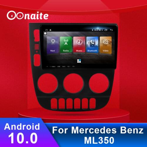 Oonaite 9.66" Android 8.1 USB car BT Radio AM FM DVD multimedia video player GPS navigation for Mercedes Benz ML 350 2005