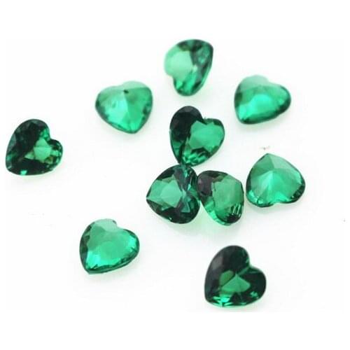 New Arrival 100pcs Birthstone Green Crystal Heart Floating Charms Living Resin Memory Lockets Pendants DIY Jewelry