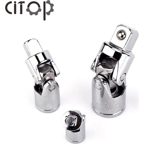 Citop 1/4" 3/8" 1/2" Chrome Vanadium Steel Socket Adapter With Hex Shank for Impact Driver Drill Bits Rotatable Extension