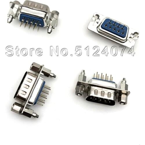 10pcs/lot Harpoon Style DB9 male/female Seat DP9 Pin Rivet Harpoon with Fixed Screw Post RS232 Socket