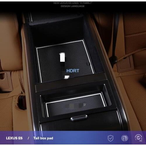 18pcs Car Styling For Lexus ES 2018+ Present Latex Gate slot pad Interior Door Groove Mat Non-slip dust Mat Interior Accessories