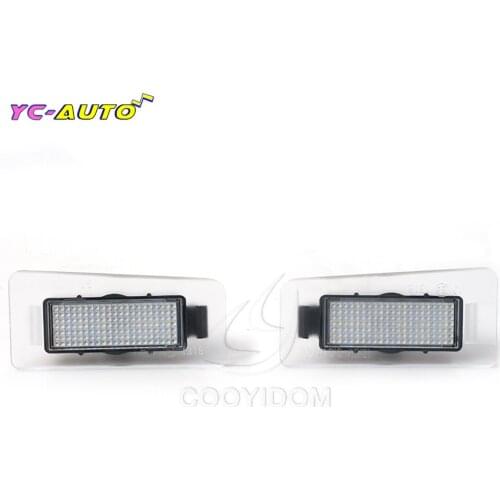 2PCS Error Free 18 3528 SMD LED Number License Plate Lamp Car Light For Hyundai CW Estate Elantra I30 for Kia Ceed/Cerato/Forte