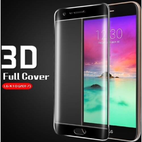 Anti-shatter full Coverage 3D Curved glass film for LG K10 2017 M250 Tempered Glass Film for LG M250 Screen Protector film