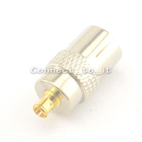 IEC DVB-T TV PAL Female Jack to MCX Male Plug Adapter, USB DVB-T TV TUNER Connector Adapter Converter