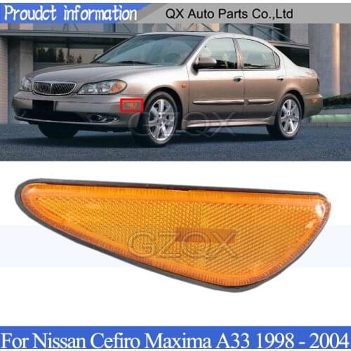CAPQX bumper Reflector Fog light For Nissan Cefiro Maxima A33 1998 - 2004 Tail lamp Reflector light Stop lamp Brake Lamp