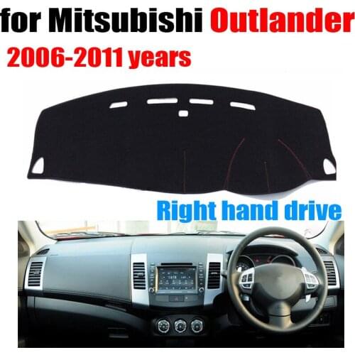 Car dashboard Covers mat For Mitsubishi Outlander 2006-2011 years Right hand drive custom dashmat car dash pad auto accessories