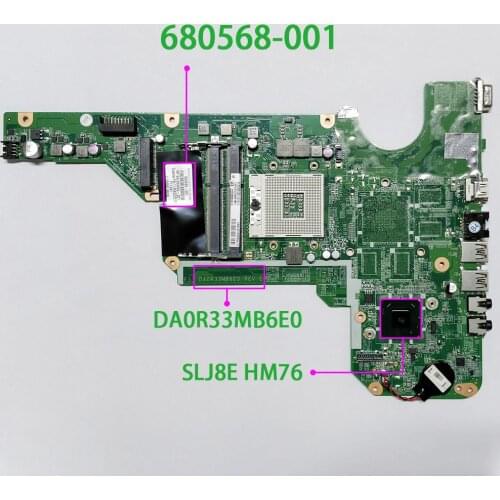 DA0R33MB6E0 680568-001 684654-501 680568-601 for HP Pavilion g4 g6 g7 NoteBook PC Laptop Motherboard Tested