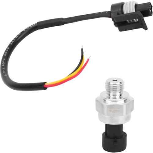 DC5V /12V G1/4in Water Air Oil Pressure Sensor Transmitter Transducer DC5V Input DC0.5-4.5V Output Water Pressure Sensor