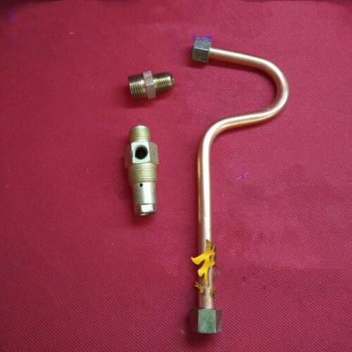 Fitting Parts 12mm Dia Hex Nuts w Outlet Tube Pipe for Air Compressor