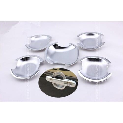 FUNDUOO For Toyota RAV4 5-Door 2006 2007 2008 2009 2010 2011 2012 2013 Abs Chrome Car door handle Cup Bowl cover Trim