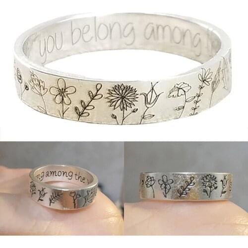 Vintage Dandelion Rings for Women Simple Metal Womens Ring Promise 2021 New Arrivals Female Wedding Jewelry Accessories Gifts