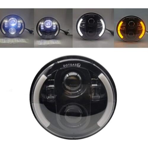 Round 5.75 Inch LED Motorcycle Headlight Phare Farol Moto Headlamp for Honda Shadow Iron 883 Steet Bob Night Rod Victory Octane