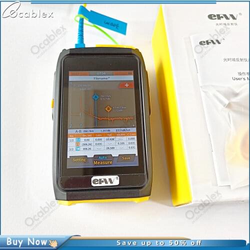 AUA28U/28A COMPTYCO SGOT04 Mini 60KM Fiber Optic OTDR Optical Fiber Reflectometer Built in VFL with FC SC Touch