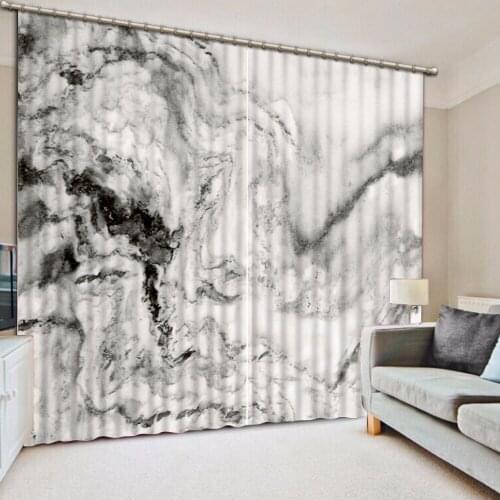 Fashion Customized marble curtains modern home decor