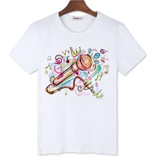 2021 Graffiti Microphone music t-shirt fashion men tshirt cheap sale t shirt men hip hop compression shirt