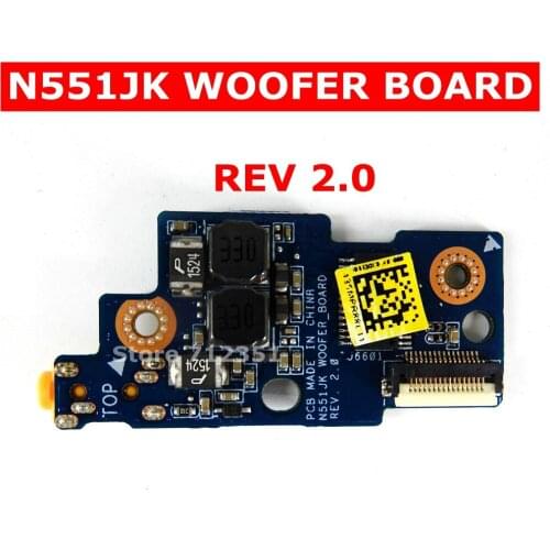N551JK WOOFER BOARD REV2.0 For ASUS N551J N551JK N551JM N551JX N551JW G551JW G551JM G551JX AUDIO board N551JK WOOFER_BOARD