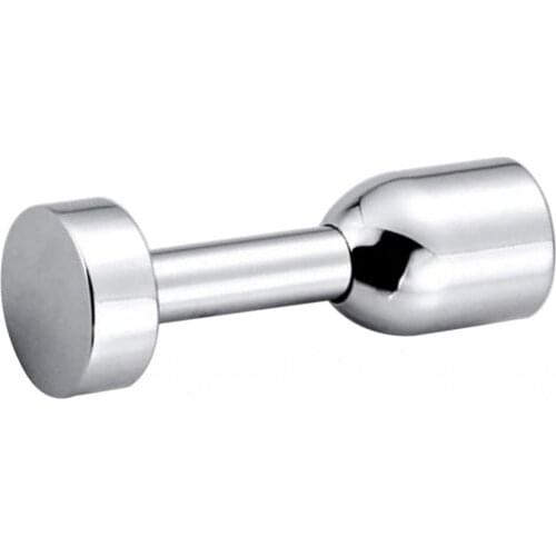 Small Base Wall Long Coat Hook Brass Contracted Thin Rod Bathroom Hook