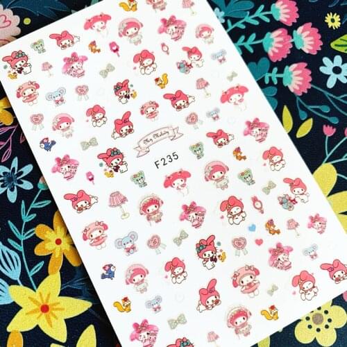 Newest F sereis F-235 3d nail art sticker nail decal stamping export japan designs rhinestones decorations