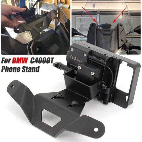 New Motorcycle Front Phone Stand Holder For BMW C400GT C 400GT C400 GT Smartphone Phone GPS Navigation Plate Bracket