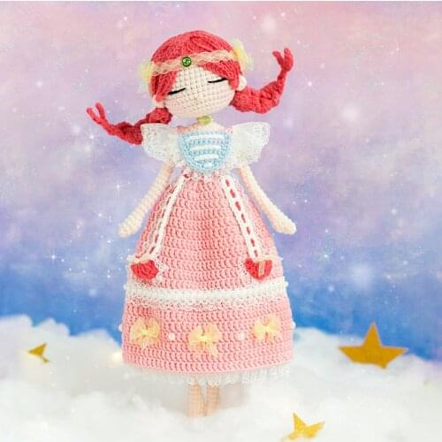 Cancer Doll DIY Crochet Braided Doll Material Bag Crochet Braids DIY Package Knitting Kit for Beginners