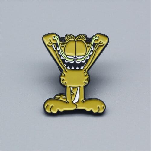 Cute Cartoon Comic Brooch Interesting Metal Enamel Badge Denim Jacket Backpack Pin Decoration Children Fashion Jewelry Gifts