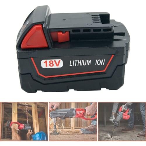 5.0A/2.0A Li-ion Power Tools Replacement Rechargeable 18V Battery for Milwaukee M18 48-11-1820 48-11-1840 48-11-1850 48-11-1815