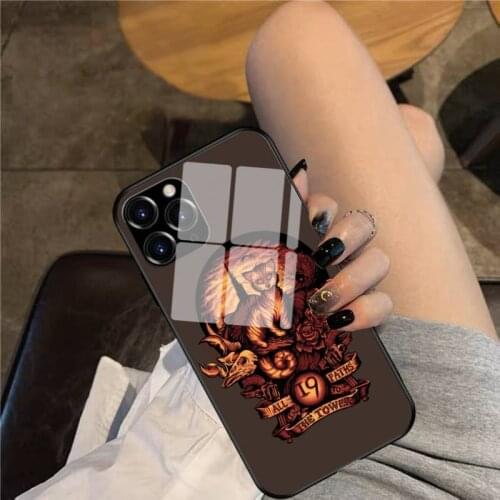 Nineteen Phone Case Glass Phone Case For iphone 12 11 Pro Max XS XR X 8 7 Plus SE2 Case