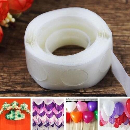 1 Roll 100 Tablets Super Sticky Double-sided Adhesive Household Wall Balloon Tapes Stickers Hangings Adhesive W7E3