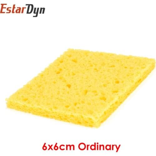 High quality 10Pcs 6CM*6CM High Temperature Resistant Sponge Electric Iron Tip Cleaning Sponge Rectangular 6CM*6CM