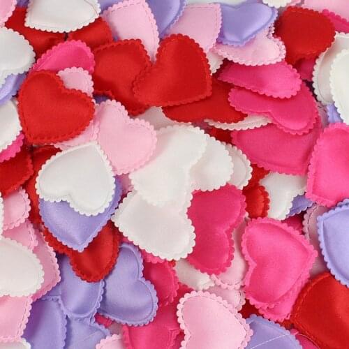 100pcs/bag 2cm Heart Shape Wedding Decorations Sponge Petals Wedding Room Valentines Day Decoration