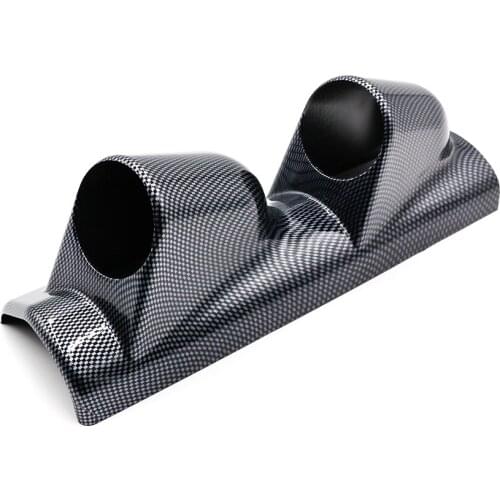 2" 52mm Carbon Fiber A Pillar Pod 2 Hole Gauge Holder Pod Drivers Side Left side Gauge pod TT100219