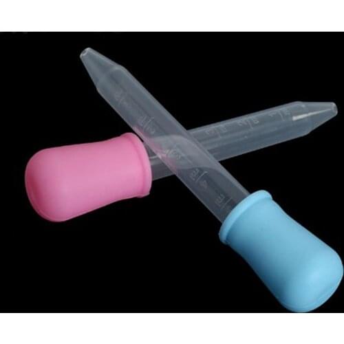 5pcs 5ml Plastic Feeding Medicine Liquid Small Silicone Eye Ear Graduated Pipette Dropper School Laboratory Home Supplies