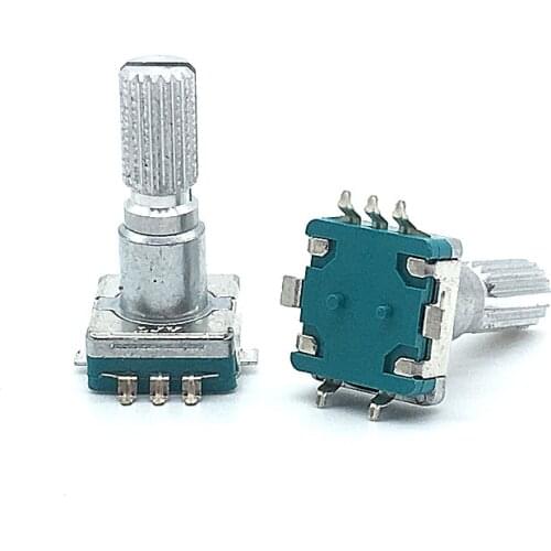 5pcs EC11 Encoder Switch Without Push Button Switch Turn Left or Right Self Reset Rotary Encoder 5pin SMD Type 20mm Plum Shaft