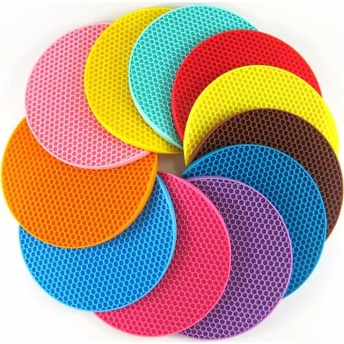 5Pcs Silicone Pot Holders, Multipurpose Round Pot Holders, Trivets, Jar Openers & Spoon Rests - Extra Thick