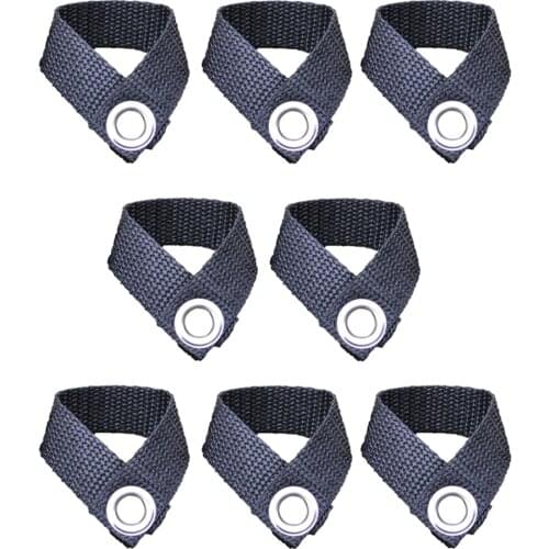 8x Tent Pegs Fixing Buckle Metal Hole Camping Canopy Pole Holder Accessories