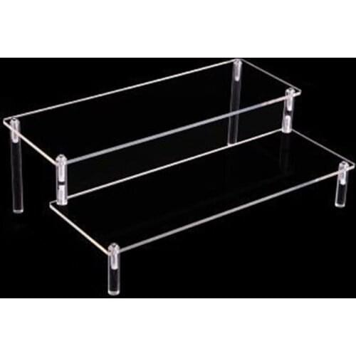 30.5*10cm Acrylic Display Stand Detachable Ladder Shelf Rack For escalera estanterías jug Toys Cosmetics Party Jewelry Organizer