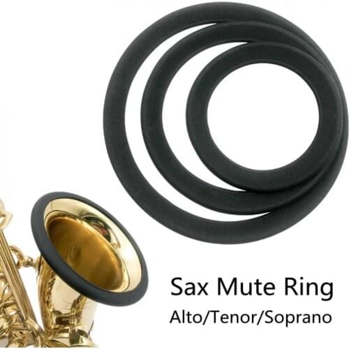 Silica Gel Sax Mute Ring Dampener Silencer for Alto / Tenor / Soprano Saxophone Sax Mute Ring