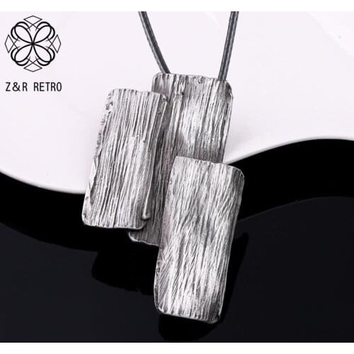 Chain Necklaces & Pendants Female Zinc Alloy Irregular Geometry Trendy Jewelry Gifts For Best Friends Sweater Women Accessories