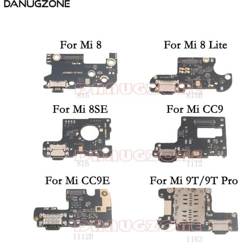 USB Charging Dock Port Socket Jack Plug Connector Charge Board Flex Cable For Xiaomi Mi 8 8SE CC9 CC9E 9T / Mi 8 Lite