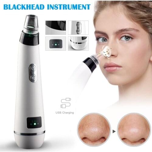 Hot Blackhead Acne Instrument Pore Cleaner Vacuum Cleaner 5 Tips 5 Ways Adjusted for Female Man Face Nose MP789