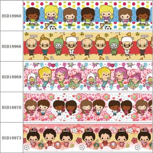 HSDRibbon free shipping 3" 75mm heat transfer printed hsd-design series Grosgrain Ribbon 50Yards/Roll