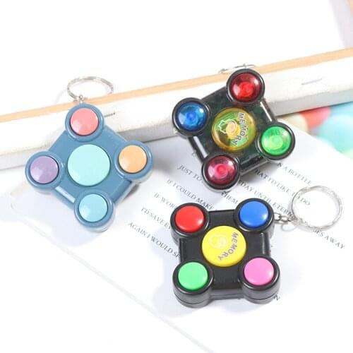 Stress Relief Toy Portable Gamepad Shape Memory Maze Cube Gadget Keychain
