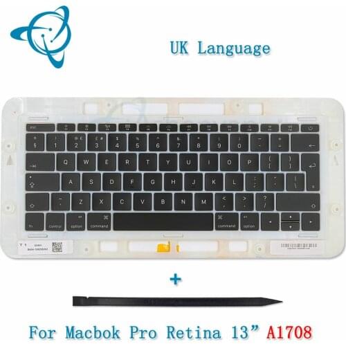 ShenYan UK / EU American English A1708 Keycaps Keys Keyboard Key Cap for Macbook Pro Retina 13" 15" 2016 2017
