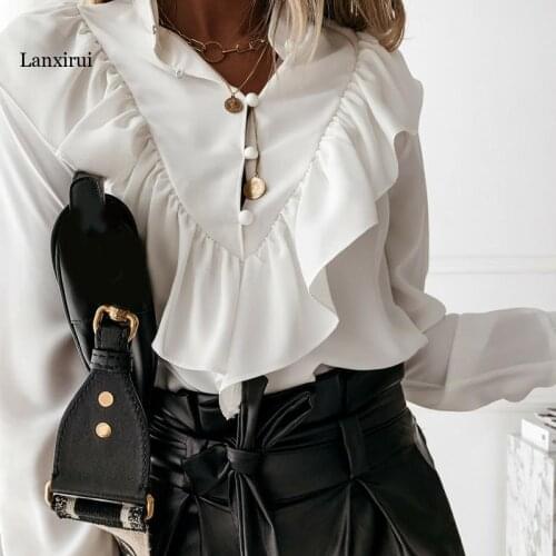 Lanxirui Stand-up Collar Blouses