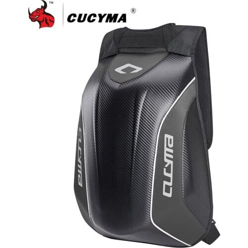 CUCYMA Waterproof Motorcycle Bag Motorcycle Backpack Tank Bag Carbon Fiber Moto Motorbike Helmet Bags Travel Luggage