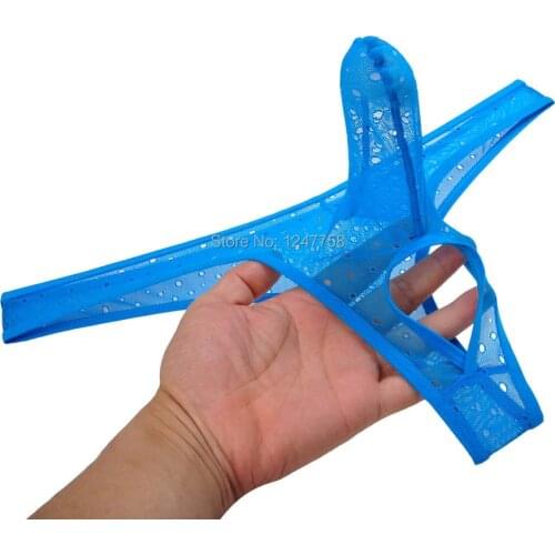 Men Jacquard Thong Long Pouch Male Lace Nuts Out T-Back Bikini jockstrap gay men thong jockstrap g string jock strap underwear