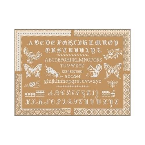Monochrome Lace Animal Paradise Counted Cross Stitch 11CT 14CT 18CT DIY Chinese Cross Stitch Kits Embroidery Needlework Sets