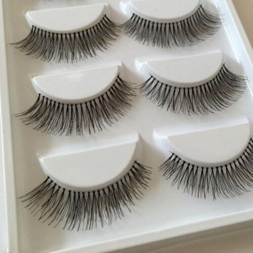 Natural Sparse Cross Eye Lashes 5pairs Extension Makeup Long False Eyelashes